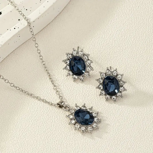 Conjunto de Joyas Katya Azuryn | Oro Blanco