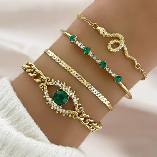 Set de Pulseras Serpina Veyra | Dorado