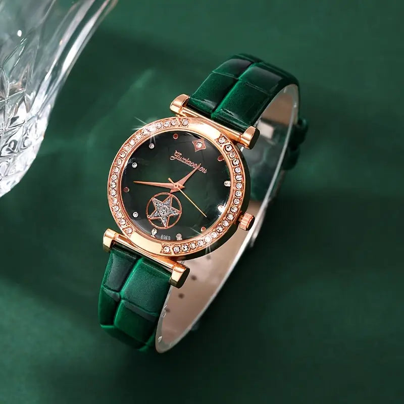 Verdantra Timecourt Jewelry Set | Gold