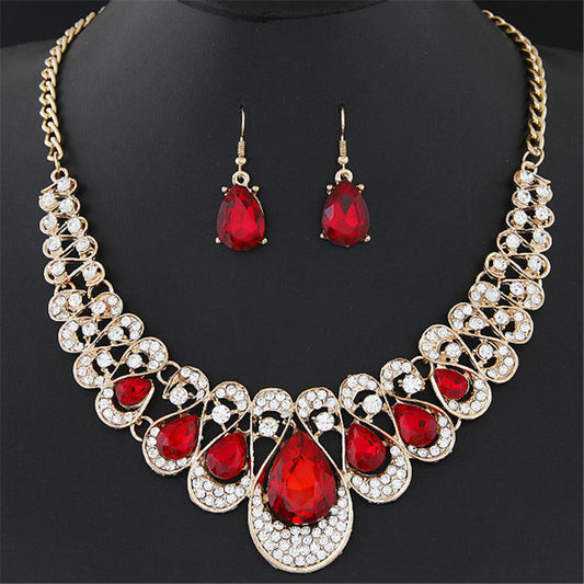 Conjunto de joyería Maevina Crimselle | Oro
