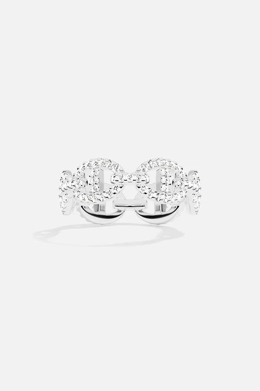 Anillo Isla Marina | Oro blanco