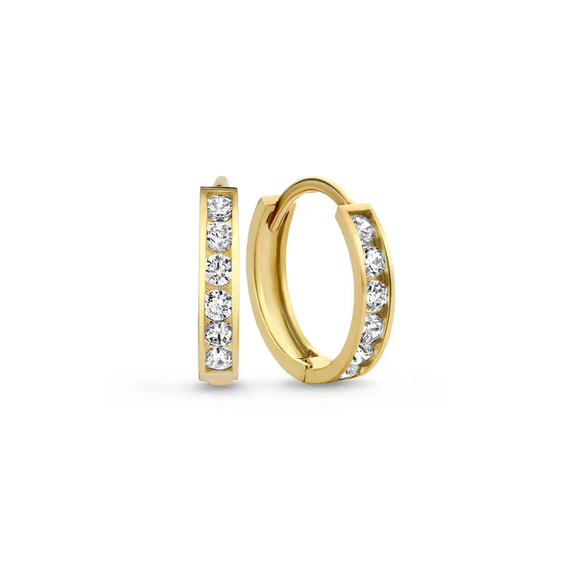 Juego de pendientes Dara Brillane Stone | Dorado