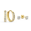 Juego de pendientes Dara Brillane Stone | Dorado