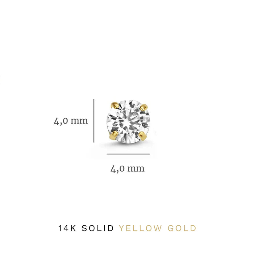 Juego de pendientes Dara Brillane Stone | Dorado