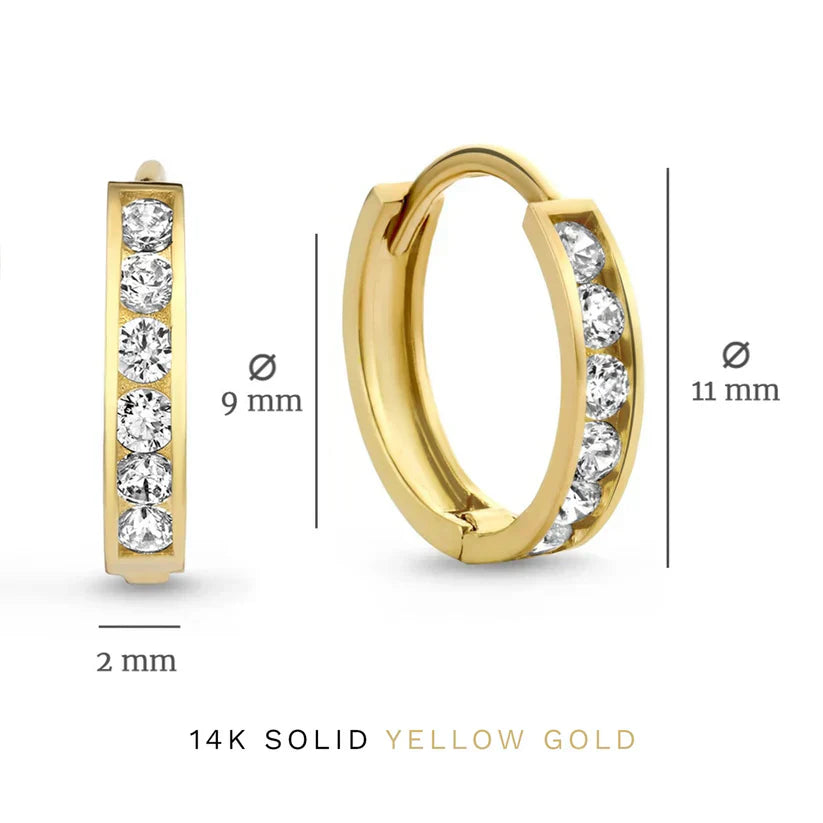 Juego de pendientes Dara Brillane Stone | Dorado