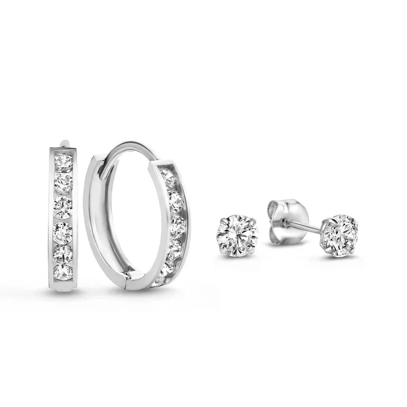 Juego de pendientes Dara Brillane Stone | Dorado