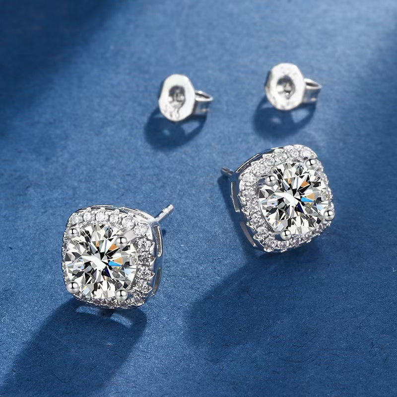 Glacé Glamour Earrings | White gold VIP