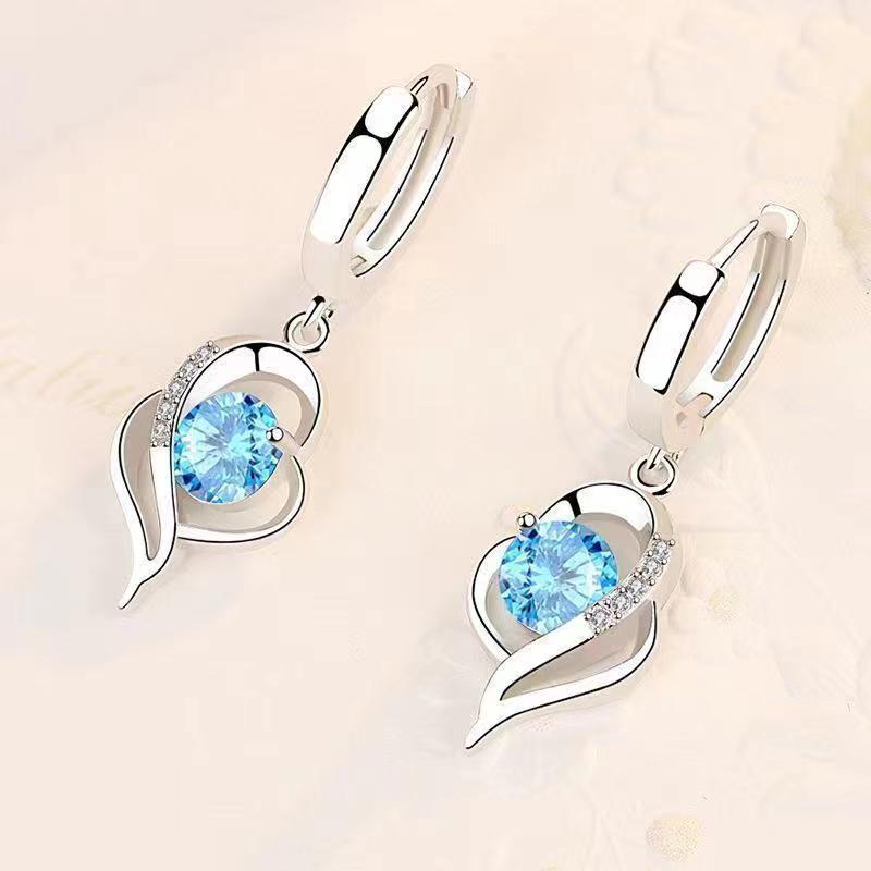 Pendientes Eclipse Corazón | Oro Blanco
