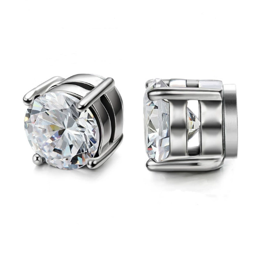 Pendientes Destinee | Oro blanco