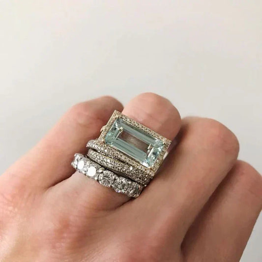Anillo Reliquia Turquesa | Oro blanco