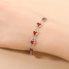Pulsera Ophelyra Garnetelle | Oro Blanco
