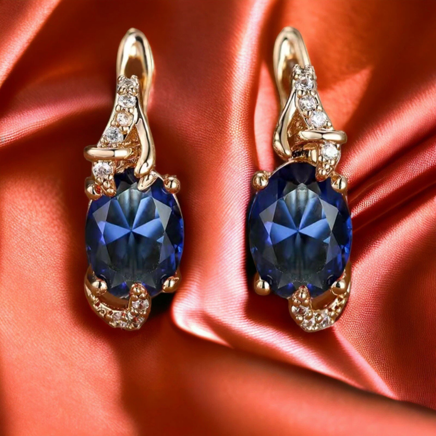 Pendientes colgantes Royal Midnight | Dorados