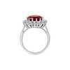Anillo Rubí Corona Escarlata | Oro Blanco
