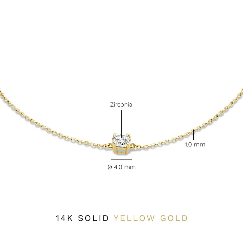 Pulsera Cléa Stone | Oro blanco