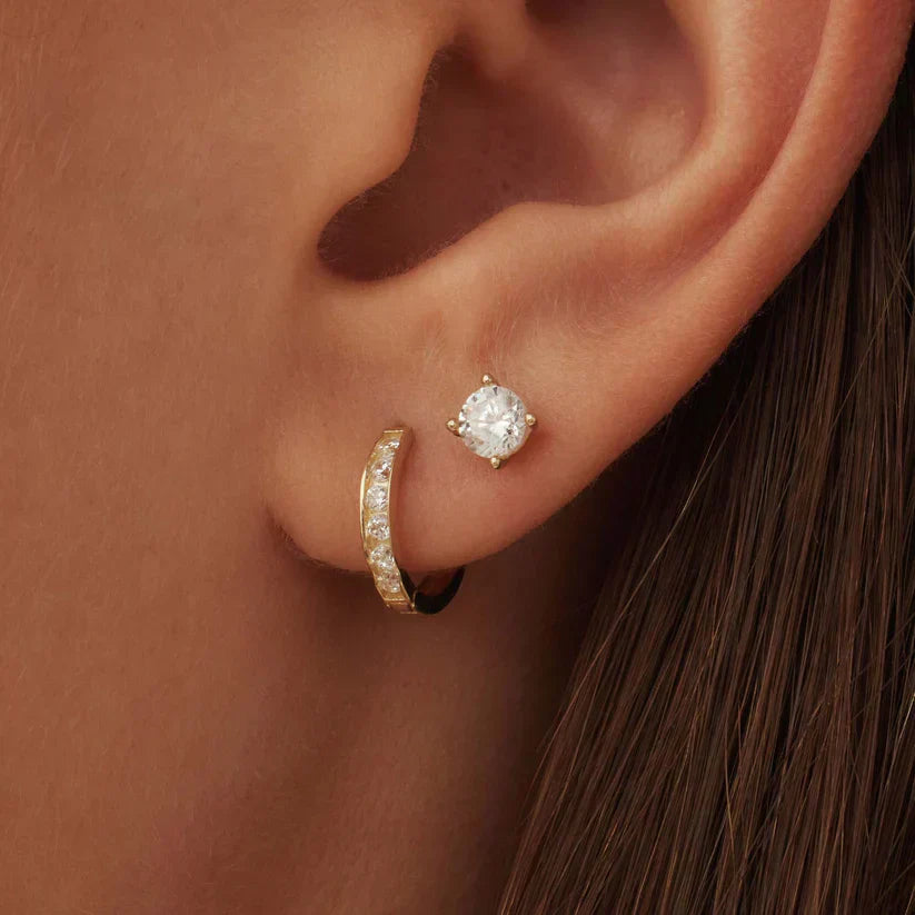 Juego de pendientes Dara Brillane Stone | Dorado
