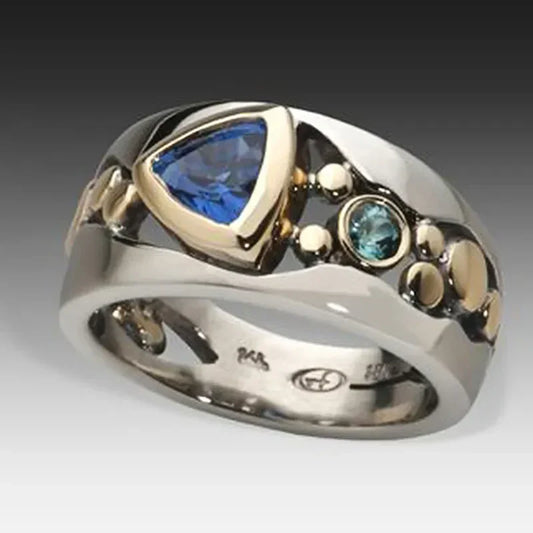Anillo antiguo de Ice Gem | Oro blanco