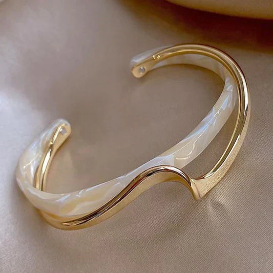 Pulsera de ópalo dorado | Oro