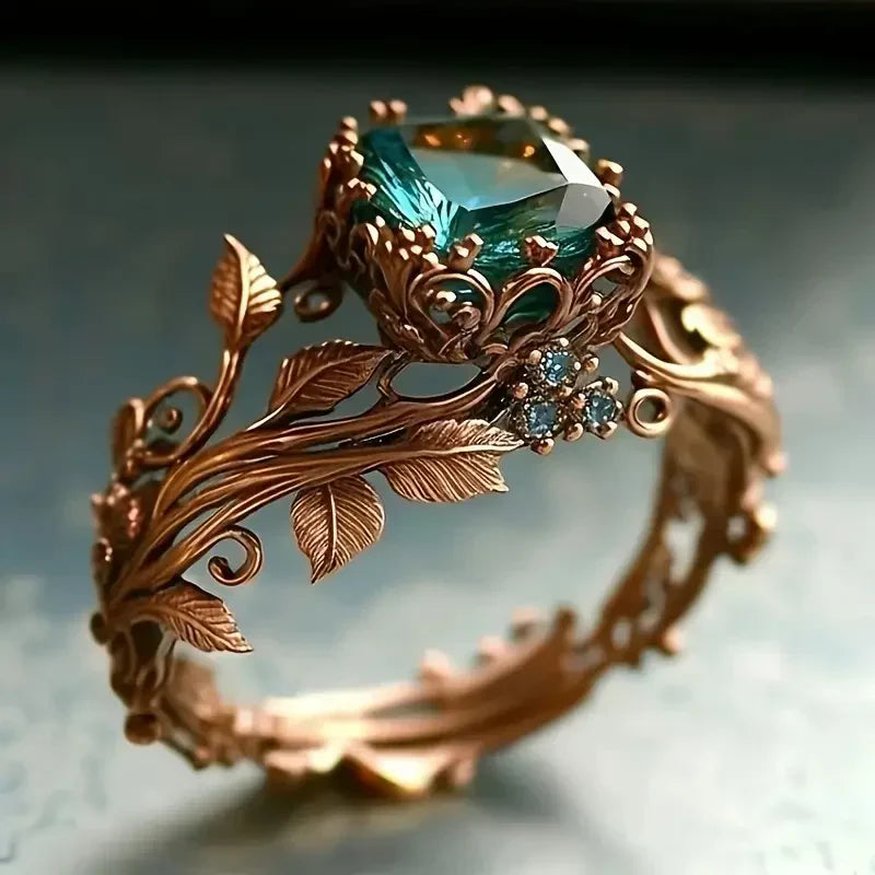 Anillo de cristal Forestlight | Oro rosado