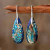 Pendientes Azure Ocean Stone | Oro blanco