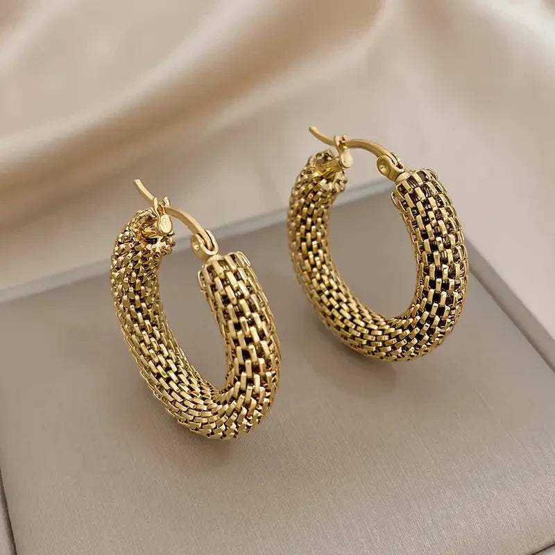 Pendientes de Aro Golden Tide | Oro
