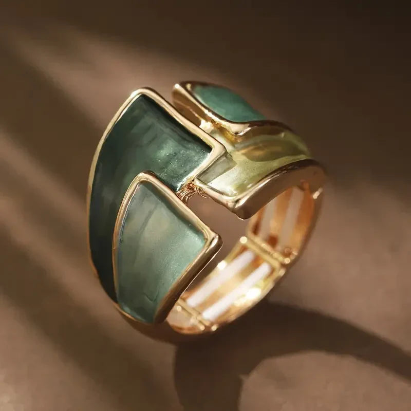 Anillo Hoja Dorada Brillante | Oro
