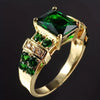 Anillo de esmeralda exquisito | Oro