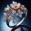 Anillo Flor Radiante y Brillante | Oro Rosa