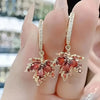 Pendientes Zircon Leafshine | Oro