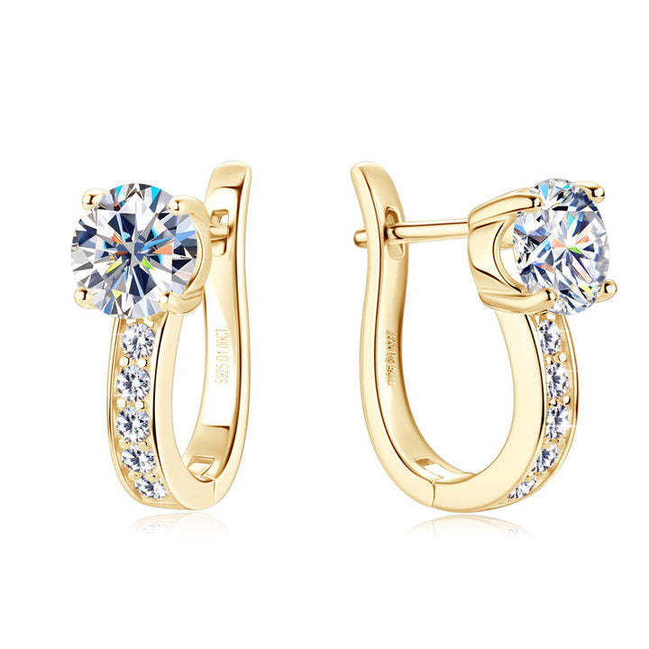 Channel Huggie Earrings | Gold VIP