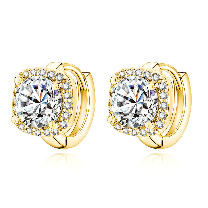 Nadine square earrings | Gold VIP