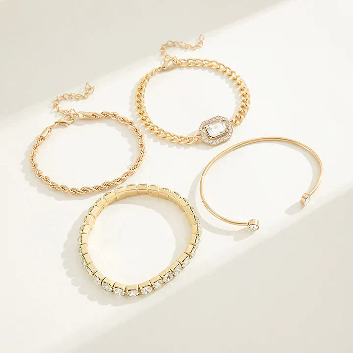 Juego de pulseras Domitia Calvina | Oro blanco