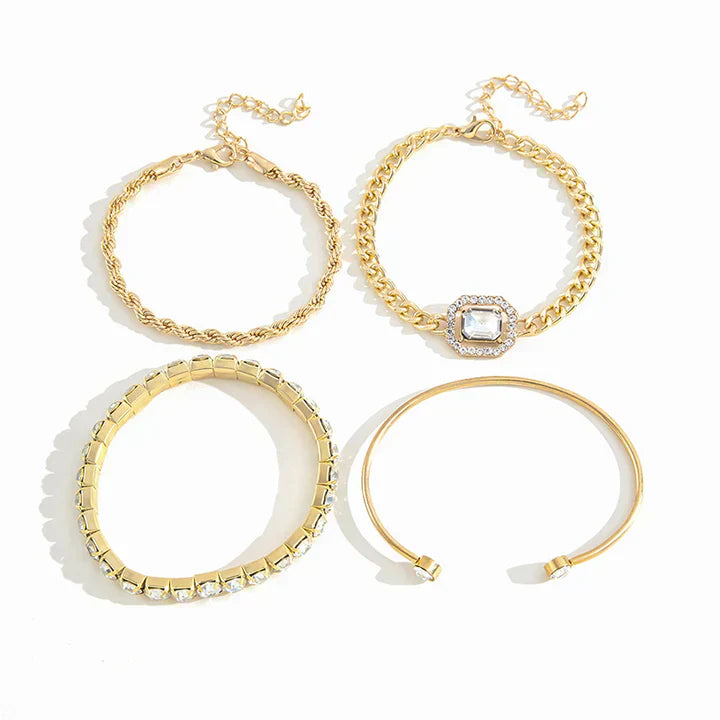 Juego de pulseras Domitia Calvina | Oro blanco